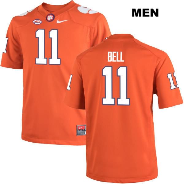 Men's Clemson Tigers #11 Shadell Bell Stitched Orange Authentic Nike NCAA College Football Jersey GRF5646NC